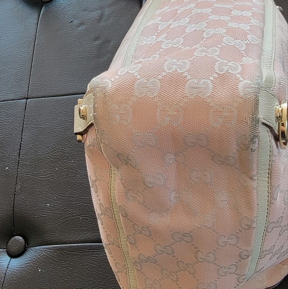 Gucci Tote Bag Pink Canvas - Picture 11 of 12